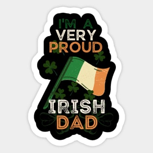 I'm a proud irish dad Sticker